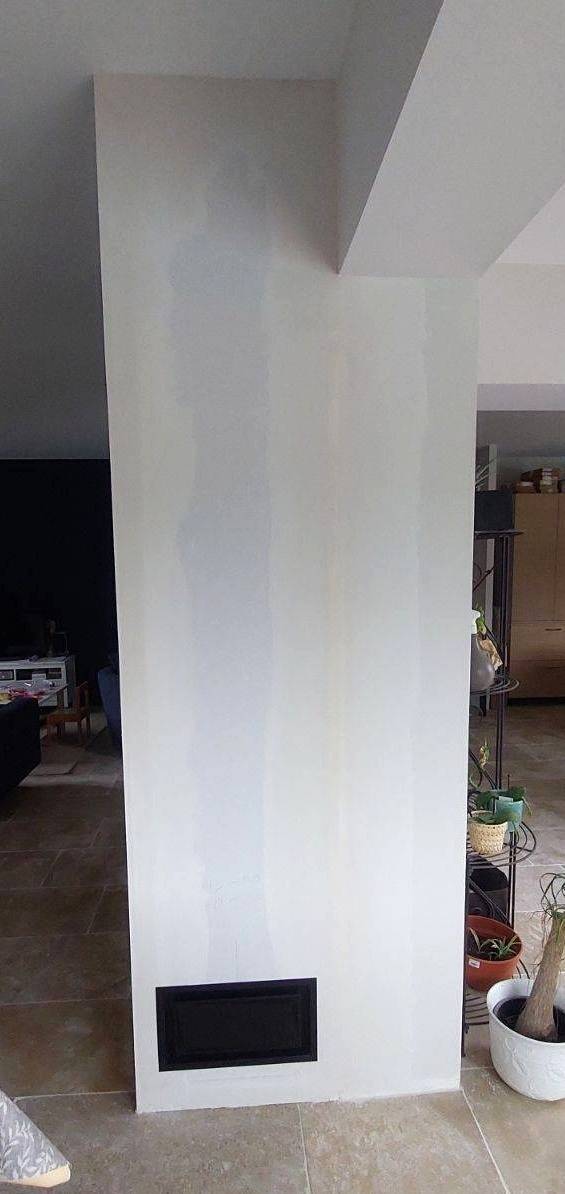 Création de structure platrerie pour nouvelle cheminée à Parentis en born