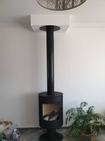 Poêle à bois romotop evora à Biganos