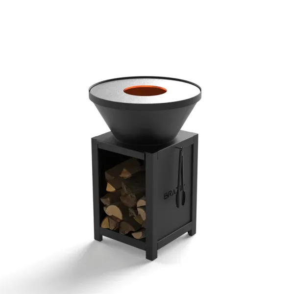 Cuisine d'été au feu de bois avec le brasero Brazir 640 à Gastes