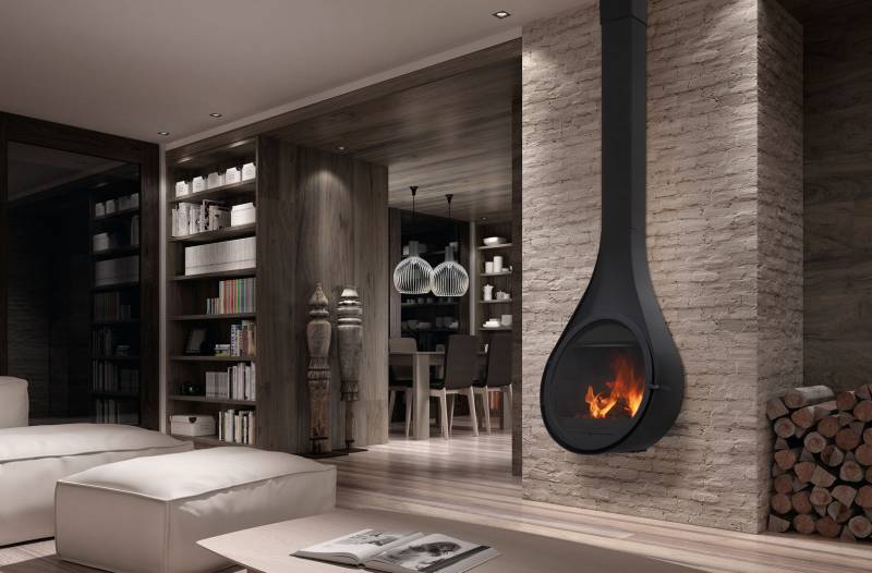 installation cheminée à bois  foyer fermé gujan mestras