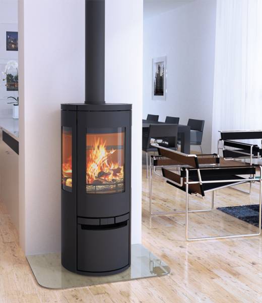 Poêle à bois trois faces à Biscarrosse