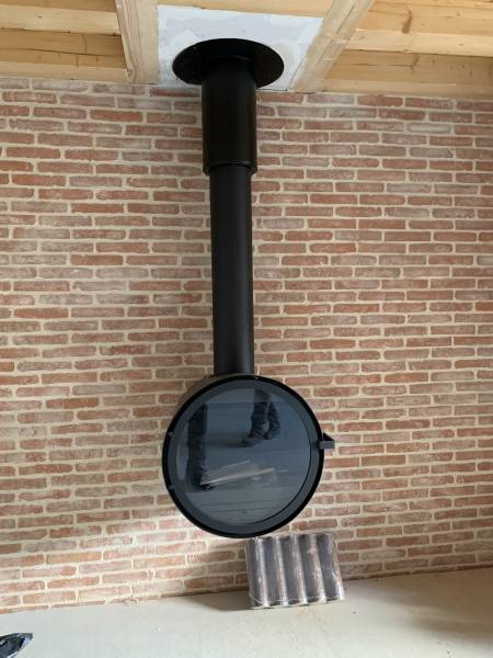 Cheminée design ronde ROCAL D7 Bati concept cheminées sur le Bassin d'Arcachon