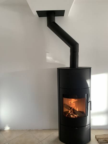 Installation poêle à bois romotop sur le Bassin d'arcachon