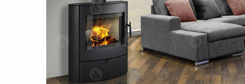 ROMOTOP - Navia le poêle à bois en exposition à Biscarrosse chez Bati concept cheminées
