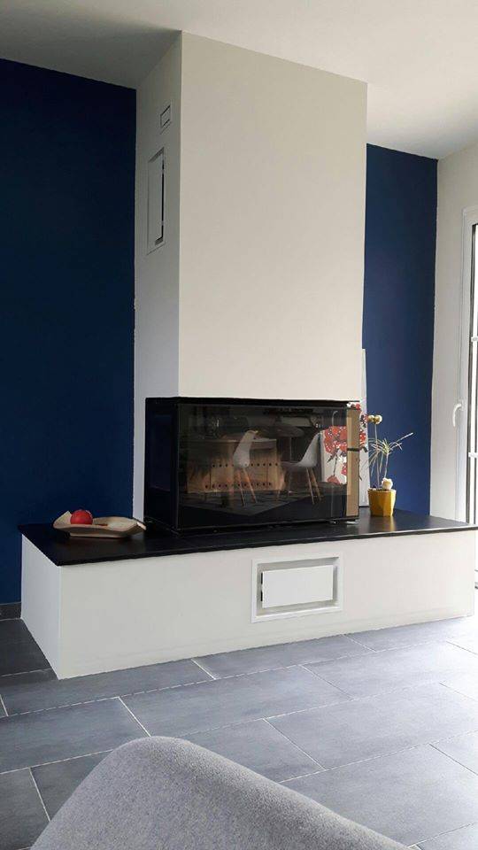 recouvrir son placo de cheminée de pierre à Andernos