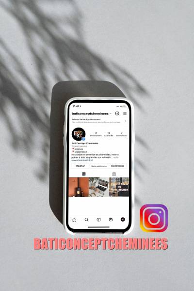 trouver un cheministe sur instagram pour installation de cheminées et poêles à Biganos