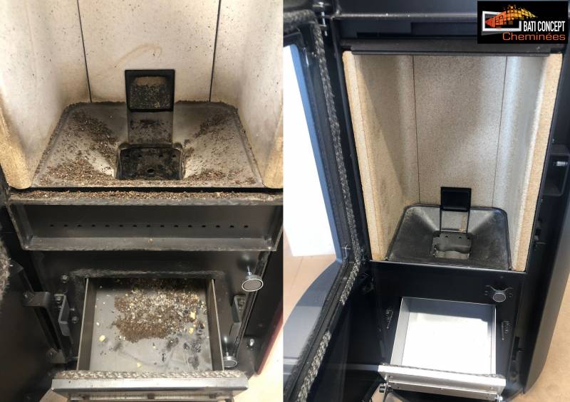 Nettoyage d'un poêle à granulés à Biganos