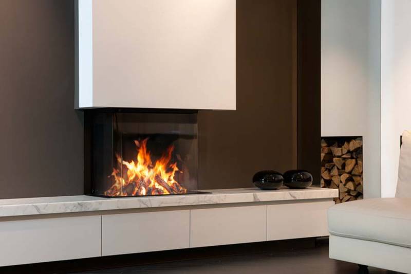 Cheminée originale et contemporaine sur le Pyla