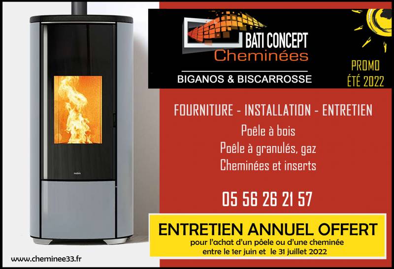 promotion installation poêle à bois, granulés et cheminées sur le Bassin d'Arcachon